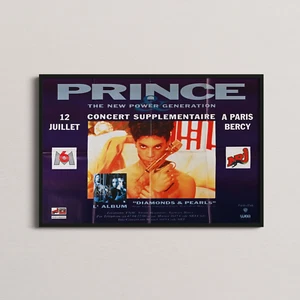 Affiche Vintage Originale - Prince - "Diamonds and Pearls" - Bercy - 1991 - Picture 1 of 3
