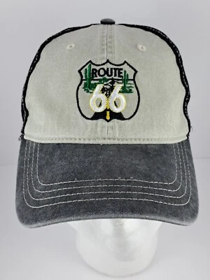 Gorra Route 66, gris dos tonos con respaldo de red negro Foto 1 de 4