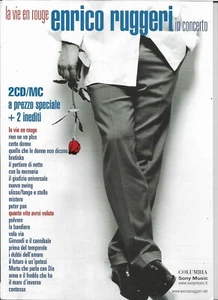 ENRICO RUGGERI La Vie en Rouge (2001) Ritaglio Pubblicità Rivista Italiana - Foto 1 di 1