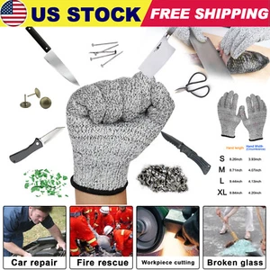 Cut Proof Stab Resistant Safety Butcher Gloves Kitchen Level 5 Protection Grade - Picture 1 of 19