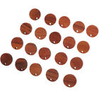 20 Pcs Accessories with Drop Earrings Wood Circle Tray Post Flat Round