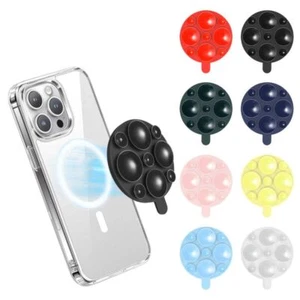 iPhone 15/14/13/12 Silicone Phone Sucker Pad Suction Magnetic Mount For Magsafe - Photo 1 sur 13