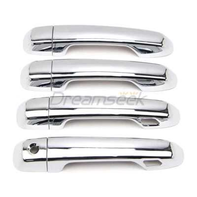 Cubierta de manija de puerta para Toyota Prado / Lexus GX460 2010-2022 moldura cromada con Smart Foto 1 de 4