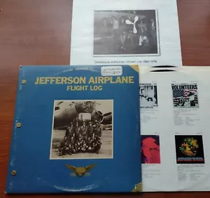 CANADA!!! NM- JEFFERSON AIRPLANE Flight log ORIG 1977 PSYCH 2 LP w/ BOOKLET - Picture 1 of 7