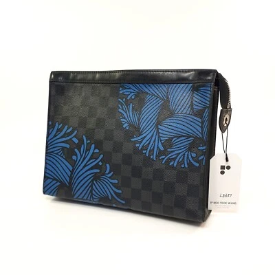 Auténtico Louis Vuitton Pochette Voyage Cuerda Damier Grafito M62260 Diario LE637 Foto 1 de 4