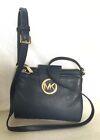 Michael Kors Blue Leather Travel/wallet/purse/cross Body/shoulder Bag / Handbag