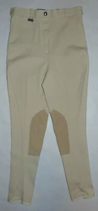 Dublin Horse Riding Pants Slacks Sz 30 Regular Khaki Capris Cropped Brown NICE  - Picture 1 of 9