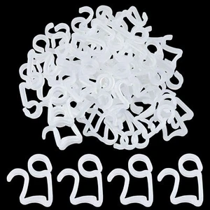 50 x Dachrinnenhaken Clips Outdoor Weihnachten Weihnachten Eiszapfen Feenlichter weiß G - Bild 1 von 8