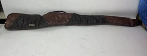 Rare Vintage Apache Soft 50" Brown Design Vinyl Gun Case w/ Hunters Lining - Picture 1 of 12