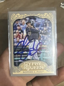 Andrew McCutchen 2012 Topps Gypsy Queen #144 Pittsburgh Pirates Signed Card 2 - Picture 1 of 11