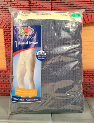 Parte inferior térmica para hombre Fruit Of The Loom 2011 talla XL ropa interior azul marino tejido térmico Foto 1 de 4