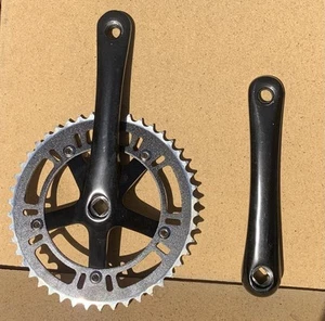 Single Speed Crankset 44T 170mm Crankarms 110 BCD (Black) Mountain Road Bike - Picture 1 of 3