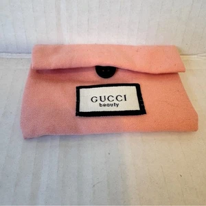 Mini bolso de cosméticos Gucci Beauty de algodón rosa extra pequeño - Imagen 1 de 8