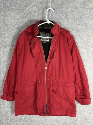 Chaqueta de invierno Pacific Trail Outdoor Wear roja para mujer de lana con capucha talla pequeña Foto 1 de 4