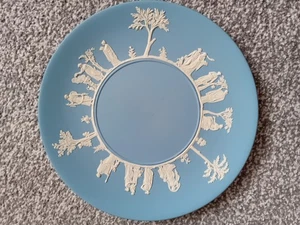 Wedgwood Blue Jasperware Large Neoclassical Plate 9 .5 inch dia - Picture 1 of 3