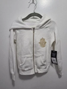 Sudadera con capucha blanca Spiritual Gangster talla 2T - Imagen 1 de 5