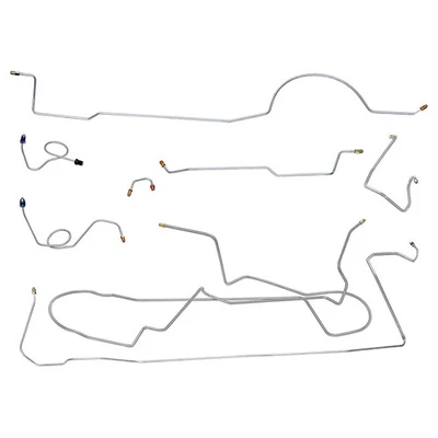 1973 Dodge Challenger kit completo de linha de freio a tambor manual tubo de aço inoxidável - Imagem 1 de 4