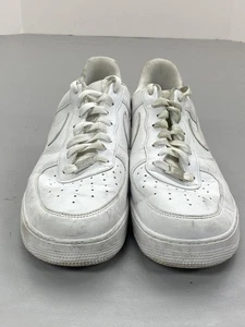 Nike Air Force 1 Halbschuhe Herren Größe 13 Weiß Leder AF1 Triple Weiß Turnschuhe - Bild 1 von 16