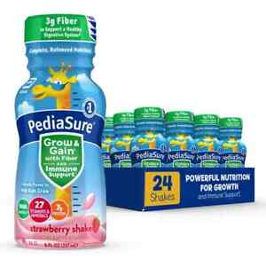 PediaSure Grow and Gain Nutrition Shake for Kids, Strawberry (8 fl. oz., 24 pk.)