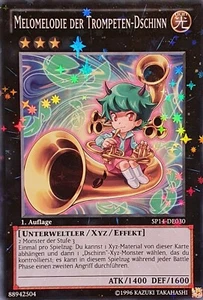 Yugioh Melomelody the Brass Djinn SP14-DE030 Starfoil Rare 1st Edition 2014 - Bild 1 von 1