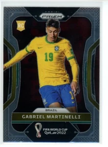 2022 Panini Prizm World Cup Qatar Gabriel Martinelli Rookie Card RC #29 Brazil - Picture 1 of 2