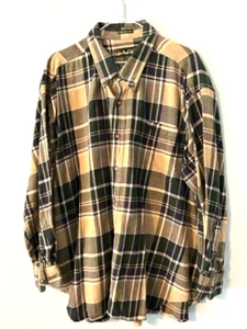 OFERTA Caballeros de Mesa Redonda Hombre 2XL Camisa a Cuadros Botón L/S 100% Algodón - Imagen 1 de 7