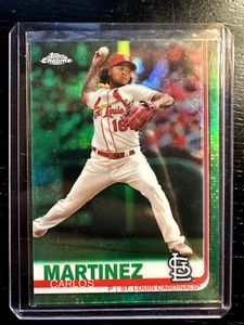 2019 Topps Chrome Green Refractor - Carlos Martinez #87/99 St. Louis Cardinals - Picture 1 of 2