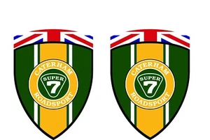 2 adhésifs stickers autocollants CATERHAM ROADSPORT (idéal ailes avant) - Imagen 1 de 1