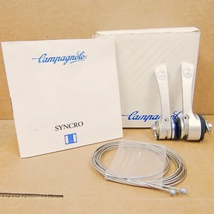 New-Old-Stock Campagnolo Syncro 2 Shifter Set with Brown/Orange Collar - Picture 1 of 19