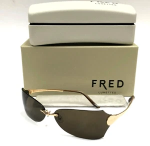 Auténticas gafas de sol FRED Lunettes Sainte Helene 206 marco dorado/marrón - Imagen 1 de 8