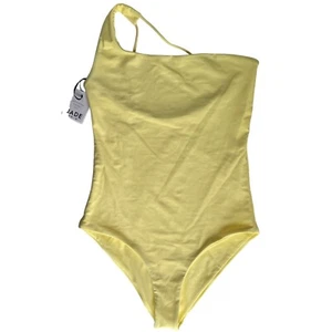 JADE SWIM Evolve One Piece Swimsuit Size L Yellow - Picture 1 of 6