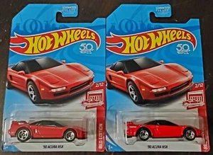 Hot Wheels 2018 '90 Acura NSX Target Red Edition *WHEEL ERROR* (Lot of 2) *NEW* - Picture 1 of 6