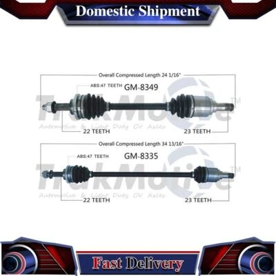 Front Left Right CV Axle Drive Shaft Joint Assembly For 2013 Chevrolet Spark - Image 1 of 3