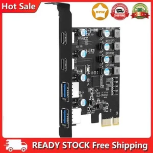 PCIE Expansion Card 2*USB A Port+2*USB C Port/USB3.2 GEN1 Expansion Module Card - Bild 1 von 11