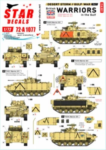 Star Decals 1/72 Desert Storm # 1. British Warriors in the Gulf 1990-91 - Bild 1 von 1