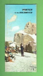 #RR.  1950s  TRAVEL GUIDE BROCHURE  DOLOMITES SKIING, ITALY - Picture 1 of 1