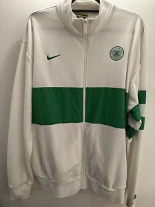 Nike Celtic Football Club White Green Full Zip Jacket Soccer (Size XL) Brand New - Picture 1 of 9