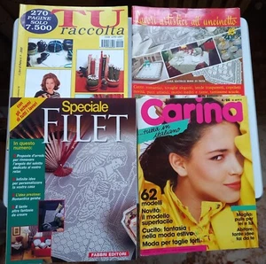 Lotto 9 Riviste Filet Uncinetto Cucito - Foto 1 di 5