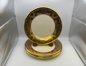 Set of 4 Lenox ETERNAL FACETS Accent Luncheon Plates - Picture 1 of 3