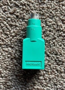 Microsoft USB (Female) to PS2 PS/2 (Male) Adaptor Converter - Picture 1 of 5