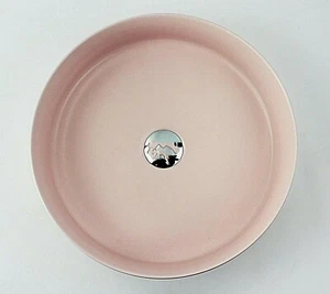 Ceramic Vanity Basin Sink BATHROOM Countertop - Round 400mm MATTE Light Pink - Picture 1 of 5