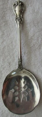 Old Master Towle Plata Esterlina Tazón Perforado Bon Bon Servidor Caramelo Nuez Cuchara Foto 1 de 2