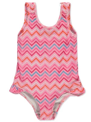 Sweet & Soft Baby Girls' GeoChevron Swimsuit - Изображение 1 из 4