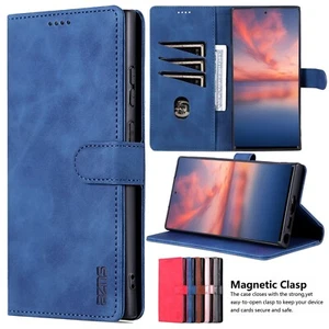 Custodia ecopelle per iPhone 15 14 13 12 11 Mini Pro Max portafoglio pieghevole cover telefono - Foto 1 di 63