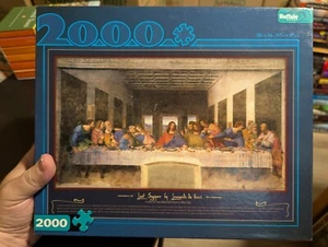 THE LAST SUPPER 2000 pcs Puzzle by Buffalo w POSTER / Leonardo DaVinci UNCOUNTED - Picture 1 of 11