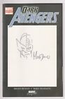 Dark Avengers #1 Blank Cover 1st Iron Patriot Signed Sketched Mike Deodato w/COA