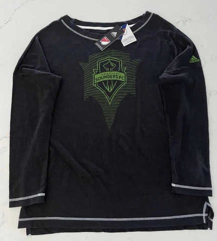 Adidas Seattle Sounders FC Long Sleeve T-Shirt CV2142 Women's Size 2XL Cover