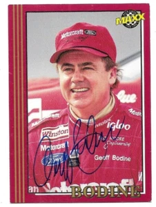 GEOFF BODINE signed 1992 RED MAXX UPDATE trading card NASCAR #U2 - Picture 1 of 2