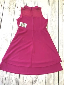 Love Nickie Lew Magenta Double Skirt Illusion (Big girls ) dress, size 16 - Picture 1 of 11