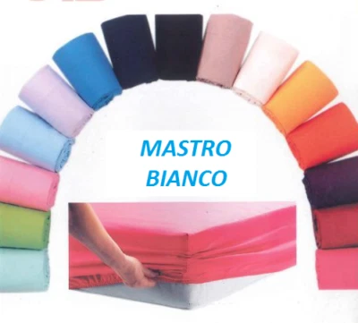 Lenzuola sotto con angoli singolo matrimoniale coppia federe in cotone MARYLIN.